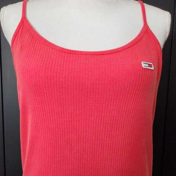 NWT Tommy Hilfiger Women's Washed Ribbed Sleeveless Midi Dress Size Medium - Picture 4 of 11